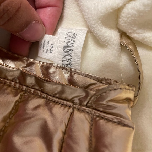 Gymboree Rose Gold puffer coat - Picture 6 of 8